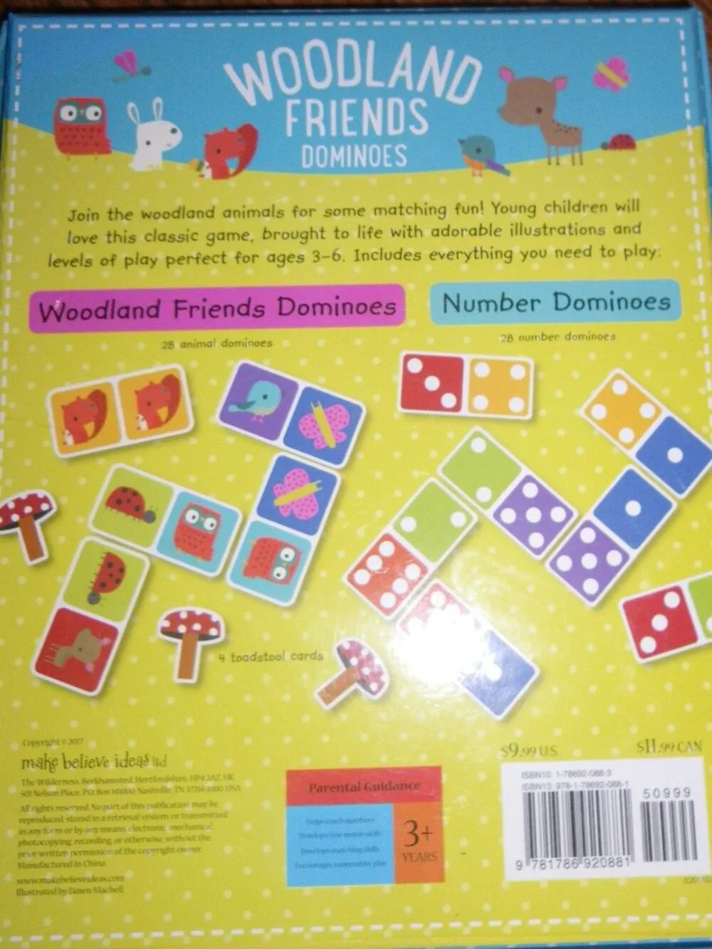Woodland Friends Dominoes – Number Dominoes Kid’s Learning Game